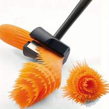 1pc Stainless Steel Spiral Vegetable Slicer & Fruit Peeler - 304 Grade Carrot Radish Potato Cutter With Directly Roll Design For Salads, Garnishes, Creative Food Presentation - Easy-Clean Kitchen Tool, Vegetable Peeler - Shredded Vegetables, Chopper, Slicer Multi-Functional Tool - 1 - Xem 4