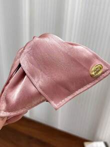 1pc Elegant Solid Color Polyester Satin Triangle Hair Claw, Suitable For All Seasons Fall Fashion Women Hair Clip Autumn Hair Accessories Claw Clips Hair Clutch Clips For Hair Winter For Vacation Outfits Woman