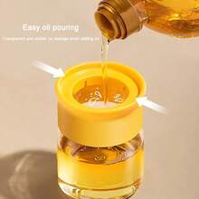 1 pieza Recipiente para pincel de aceite, Pincel de silicona para aceite doméstico con botella, Integrado para panqueques de cocina, Botella de pincel de aceite para barbacoa y horneado