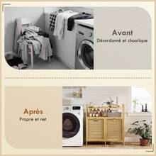 Bacs de tri pour la lessive - Beige - Voir 9