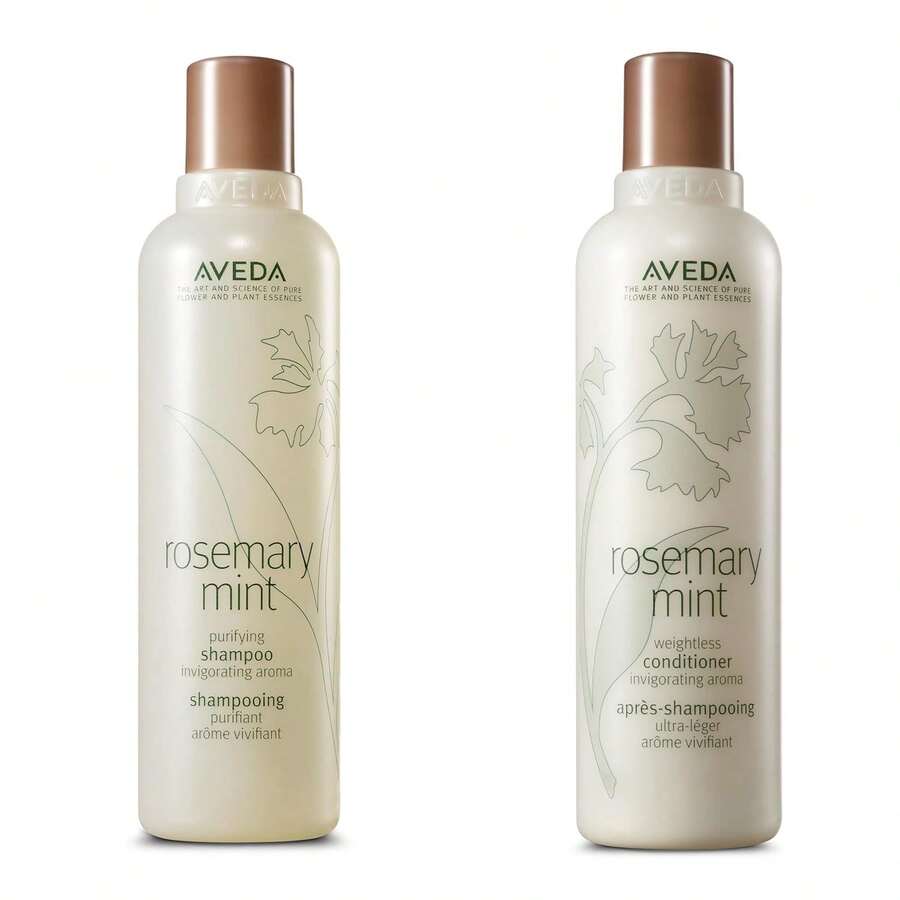 Aveda 迷迭香薄荷净化洗发水和护发素 8.5oz/250ml*2 - 彩色 - 查看 1