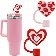 1/2/4/6/8 Stück 8-10mm Valentinstag Liebes-Bär Engelsflügel Strohhalm Kappe Strohhalm Stopfen Universal personalisierter staubdichter Stopfen Strohhalm Dekoration staubdichter Strohhalm Stopfen