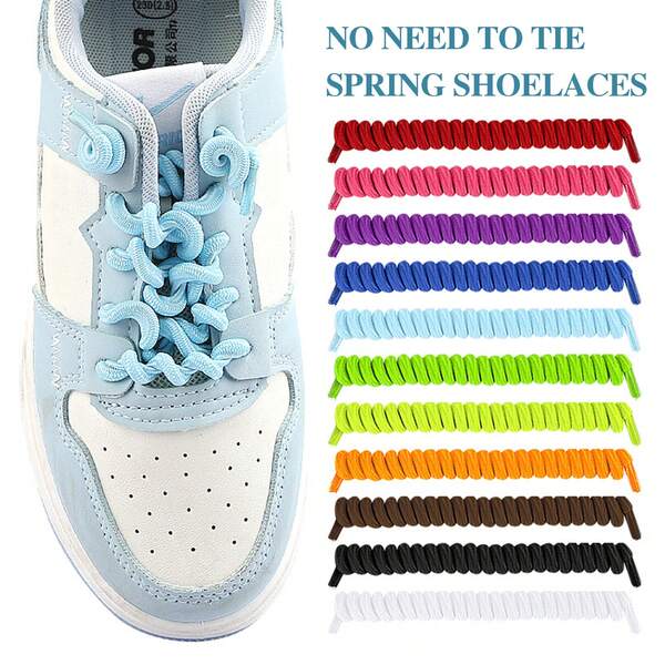 No Tie Elastic Shoelaces For Adults Durable Phone Cord Shoelaces For Adults Kids All Day Comfort