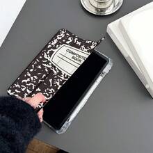 复古作文书图案 - 怀旧与学校风格平板电脑保护套带笔架，兼容 iPad 10.9/10.2/ Air 5th Gen/Pro11/10th/9.7/Air 2/iPad (7th Gen)/ iPad (8th Gen)/iPad Air 4/5/iPad Pro 11/iPad 10th 代 10.9 英寸 2022 智能保护套/iPad Air 13(M3 2025)/iPad Air 11(M3 2025)/iPad Air 11(M3 2025)/iPad 11(A16 2025)，自动睡眠/唤醒功能/时尚平板电脑配件 - 彩色 - 查看 5