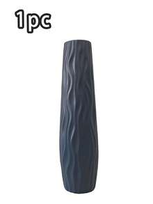 Un grande vaso decorativo in plastica da terra, progettato come un elemento di arredo domestico creativo e infrangibile, alto 58 cm. Questo versatile vaso è adatto per essere posizionato a terra o su tavoli, rendendolo un ideale elemento decorativo per soggiorni, uffici, camere da letto, case di campagna, matrimoni, feste, festival, cucine e altri ambienti domestici moderni. Vaso da fiori per la decorazione della stanza, vaso di vetro