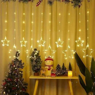 1PC 3M10LED Christmas USB Leather Cord Curtain Light With Remote Control,8 Lighting Modes,Available In Warm White And Color Lighting Colors For Christmas Decoration,Suitable For Festivals,Parties,Living Rooms,Bedrooms,And House Decorationchristmas Decoration XMAS Decor Christmas Tree Gift Decor Thanksgiving Wedding Home Decor Home Decor Fall Decor Autumn Decor Birthday Decorations For Gifts Party Supplies Indoor Outdoor Garden Holiday Festival Decor Halloween Decor Wall Decor Halloween Ornaments
