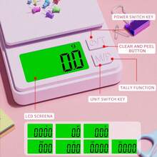 0.01g High Precision Mini Digital Scale, ABS Material, High Accuracy Pocket Electronic Scale, Jewelry Weight, Portable Kitchen Scale, 2*AAA Battery (Not Included) - Multicolor - View 3