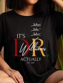 Doctorate Shirt, Doctor Shirt, PhD Graduation Gift, Educated  Tee, Doc - Black - View 1