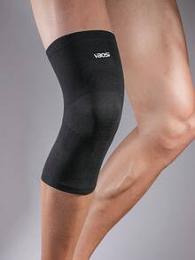 VBOSI 1 pieza Manguito elástico de compresión para la rodilla para mujer y hombre, accesorios para baloncesto, ciclismo, correr, gimnasio, rodilleras deportivas y rodilleras de gimnasio - Negro - Ver 5