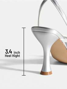 Women Minimalist Kitten Low Heel Thong Heeled Sandals, Fashion Square Toe Ankle Strap Heeled Sandals For Wedding Party Casual Wearing Dressy Occasions - 銀色 - 查看 6