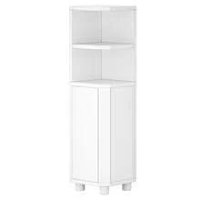 HaluPeit Bathroom Cabinet, Corner Cabinet, Toilet Cabinet With Adjustable Shelves, 2 Side Doors, Narrow Bathroom Shelf, Easy Assembly, 20 X 20 X 79 Cm, White - trắng - Xem 9