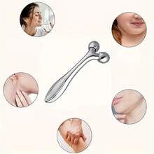 1/2pcs Resin Face Massager, Dual-Use For Face & Body, Hypoallergenic Skincare Tool For Women | Spherical Eye & Neck Lifting Device, Durable Portable Beauty & Slimming Gift Set - Multicolor - View 2