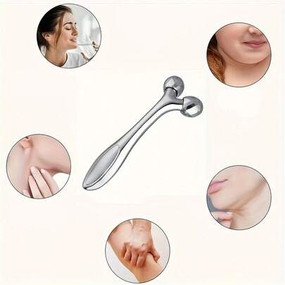 1/2pcs Resin Face Massager, Dual-Use For Face & Body, Hypoallergenic Skincare Tool For Women | Spherical Eye & Neck Lifting Device, Durable Portable Beauty & Slimming Gift Set