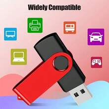 USB Flash Drive 64GB 128GB Pen Drive High Speed Memory Stick Pendrive 8GB 32GB 2.0 U Disk Memoria Cle USB Gift For PC Car TV - Red and Black - View 6