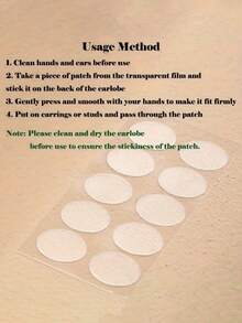 100/200/500 parches para lóbulos de la oreja, pegatinas de soporte para lóbulos de la oreja, pegatinas para pendientes, parches adhesivos para lóbulos de la oreja, parches de soporte para la oreja, elevadores y respaldos de pendientes utilizados para soportes, parches elevadores de pendientes, adecuados para usar pendientes durante mucho tiempo