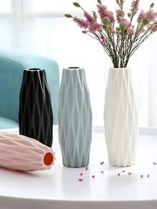 Un grande vaso decorativo in plastica da terra, progettato come un elemento di arredo domestico creativo e infrangibile, alto 58 cm. Questo versatile vaso è adatto per essere posizionato a terra o su tavoli, rendendolo un ideale elemento decorativo per soggiorni, uffici, camere da letto, case di campagna, matrimoni, feste, festival, cucine e altri ambienti domestici moderni. Vaso da fiori per la decorazione della stanza, vaso di vetro