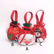 1pc Christmas Bags, Santa Claus Gift Bags, Christmas Snowman Tote Bags, Christmas Eve Apple Gift Bags, Christmas Fruit Packaging Bags, Candy Gift Bags, Decorative Souvenir Bags, Suitable For Gift Packaging, Apple Packaging, Gift Packaging Bags, Christmas Decoration, New Year Decoration Christmas Christmas Decorations Christmas Pajamas Christmas Gifts Christmas Decor