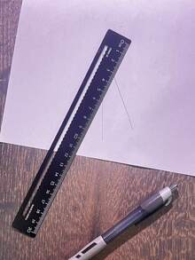 1 pezzo Riga in lega di alluminio spessa da 20 cm, con marcature chiare, durevole per uso scolastico e d'ufficio