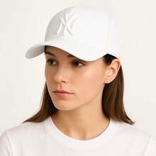 Ny New York Blogger Cap Unisex Men Women - White - View 3