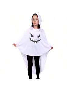 2025万圣节新款儿童发光鬼魂斗篷，儿童角色扮演魔鬼死神服装 - 彩色 - 查看 11