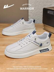 WARRIOR 1 Paar Herren Lässig Schnürsneaker, vielseitig bequeme leichte Sportschuhe, ganzjährig neuer Stil Freizeitschuhe mit niedrigem Schaft