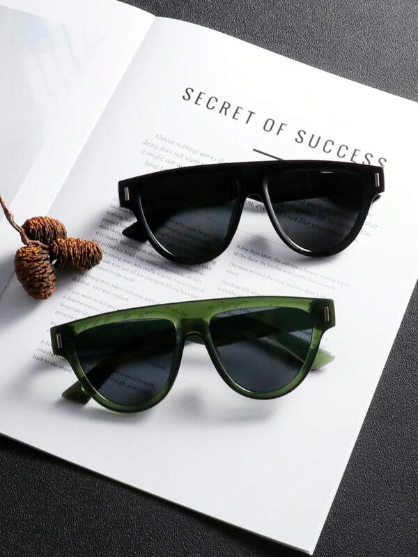 Herren Plastik Vollrand und Halbrand Retro Minimalistische Mode Brille, geeignet für tägliche Fahrten, Outdoor, Urlaub, auch ein tolles Geschenk zum Schulanfang, perfekt für Halloween, Weihnachten, Ostern, Valentinstag, Unabhängigkeitstag, Erntedankfest, Neujahr