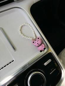 Cute Cartoon Beaded Keychain, Creative Car Key Chain Pendant, Bag Charm Pendant