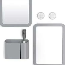 U Brands - Kit de accesorios para casillero, esencial para la vuelta a la escuela, gris, 6 piezas, incluye pizarrón blanca, espejo y suministros de organización - Rosa (rubor) - Ver 10