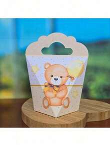 20 GOLDEN BEAR Boxes Neutral Gender Reveal Party Kit Party Favors Party Decoration - PICK UP AND ASSEMBLE - PE - Nhiều màu - Xem 6
