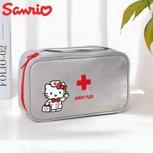 Sanrio 1 حقيبة تخزين الأدوية من سانريو، حقيبة طبية، حقيبة تخزين طقم الإسعافات الأولية المحمولة، مناسبة للسفر والطوارئ الخارجية. حقيبة تخزين الأدوية المحمولة، للسفر والطوارئ. حقيبة تخزين الأدوية المحمولة مثالية للسفر.