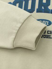 Balabala 2025年秋季新款青少年男童长袖卫衣，亲子装 - 淺灰 - 查看 4