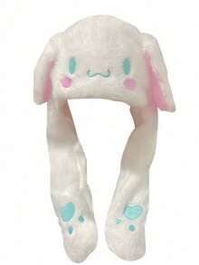 Sanrio 1 Stück Sanrio Hello Kitty, Kuromi, Cinnamoroll süßer Hut, Sanrio Modehut mit beweglichen Ohren wenn man ihn zusammendrückt, neuartiger süßer Hut, süßer Hut geeignet für Partys und Ausflüge, Cartoon Ohren Hut, Ohren Hut, Urlaubsgeschenk, Partygeschenk, Jugendgeschenk, Geburtstagsgeschenk