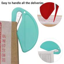 1 Plastic Mini Letter Opener, Envelope Opener, Paper Cutter, Rope Cutter, Rubber Band And Wire Cutter,Christmas,Christmas Paper Cutting,Christmas Packaging Cutting