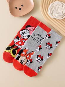 Disney 3双正版节日礼物袜，卡通圣诞节和新年图案，独特有趣的袜子，适合任何节日和日常穿着 - 彩色 - 查看 5