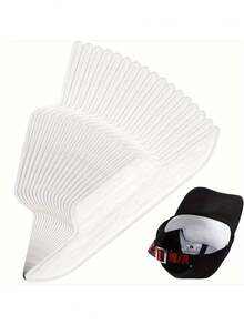 10个/套帽子吸汗贴，吸湿排汗，防污防臭，一次性柔软，适用于帽子、头盔、腋下、衬衫领子，防汗，时尚设计，高效吸水面料，易出汗人士必备 - 彩色 - 查看 10