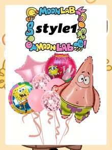 SPONGEBOB Spongebob SquarePants Themed Balloon Party Set Blows The Joy Of Bikini Bottom Into Your Party! Highlights Of The Star Product: 3D SpongeBob SquarePants Shaped Balloon, Five Core Advantages, Latex Material, And Odorless