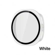 4-Color Combination Sports & Casual Series Protective Case Compatible With Samsung Galaxy Watch 4, Delicate Texture, Scratch-Resistant And Shockproof Hard PC Case + Integrated High-Definition Glass Screen Protector, Compatible With Samsung Galaxy Watch 4/5/6/7/8 40mm 44mm, Fashionable And Convenient Watch Protective Cover For Men And Women