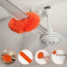 Microfiber Retractable Fan Dust Cleaner, Flexible Stainless Steel, ScalableWith A Long Handle Design, Brush For Ceiling, Car, Offices, Fan, Furniture, Bedroom, Cleaning Supplies, Cleaning Tools - 彩色 - 查看 2