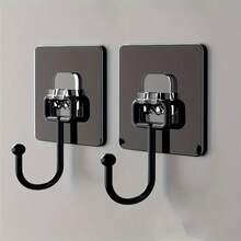 5-Piece Heavy-Duty Adhesive Wall Hooks (Stylish & Strong) | No Drilling, Easy Installation | Multi-Functional For Coats, Towels & Shower Caps | Hole-Free For Home, Office & Bathroom Accessories