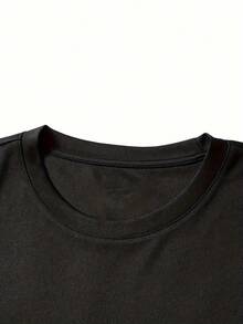 Men's Casual Short Sleeve Crew Neck Sports T-Shirt - Polyester Letter Animal Print - For Adults, Men, Women, Teens, Youth