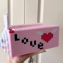 New Animal Building Block Tissue Box, Bear Building Block Tissue Box, Rabbit Building Block, DIY Assembly Tissue Box, Holiday Party Gift Toy, Gift For Friends And Family, Decorative Piece - Multicolor - View 3