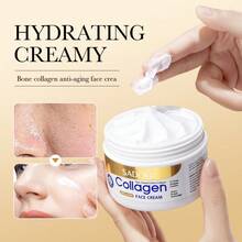 100g Collagen Anti-Wrinkle Cream, Moisturizing, Brightening, Nourishing, Firming Night Cream, Facial Moisturizer, Improves Skin Elasticity, Revitalizes Skin, Suitable For All Skin Types - Multicolor - View 11