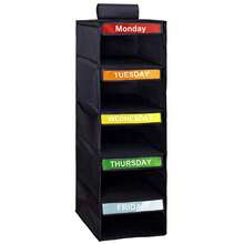 1PC Weekly Clothes Organizer Of The Week Clothes Organizer For Student Daily Clothes Organizer-Monday Friday Clothes Organizer-Student Closet Organizer-Days Of The Week Closet Organization And Storage Bedroom - Pink - View 13