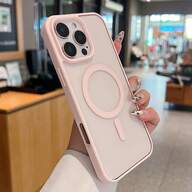 Funda magnética transparente para teléfono, compatible con iPhone 17 Pro Max, 16, 15, 14, 13, 12, 11 Pro Plus Max, Mini 7, 8, SE, 16e, 7P, X, XR, Xs Max, cubierta protectora a prueba de golpes, compatible con Samsung S25 Ultra, S24 Ultra, S23 FE, S22+