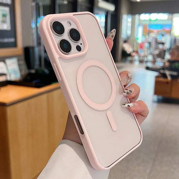 Transparent Magnetic Phone Case Compatible With IPhone 17 Pro Max 16 15 14 13 12 11 Pro Plus Max Mini 7 8 SE 16e 7P X XR XsMax Shockproof Cover Compatible With Samsung S25 Ultra S24 Ultra S23 FE S22+