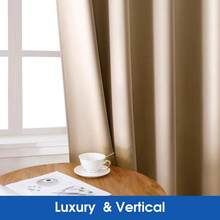 2 Panels Beige Faux Silk Blackout Curtains 52 X 108 Inch Champagne Gold Room Darkening Satin Thermal Insulated Window Drapes For Bedroom Indoor Nursery - 米色香檳色金色 - 查看 3