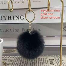 1 件男女通用毛绒球钥匙扣，卡通绒球吊坠装饰，适合送给朋友和家人仿兔毛球吊坠、钥匙扣、包袋配饰、绒球钥匙扣、蓬松仿兔毛绒球钥匙圈，适合女士吊坠配饰万圣节配饰教师节圣诞节礼物创意 - 彩色 - 查看 21