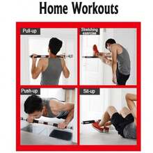 Barra horizontal multifuncional para puerta de casa: Diseñada para satisfacer las necesidades de fitness de toda la familia, es ideal para diversos ejercicios como estiramientos, flexiones, dominadas, abdominales, etc. Fácil de instalar, crea un ambiente de ejercicio en casa en cualquier momento y lugar. Favorece el entrenamiento de los músculos centrales y la tonificación corporal. Adecuada para hombres, mujeres, jóvenes y mayores. Con protección antideslizante y diseño portátil para promover un estilo de vida saludable. Es una herramienta de fitness ideal para moldear un cuerpo perfecto, satisfaciendo plenamente todas las necesidades de los entusiastas del fitness. Es adecuada tanto para el hogar como para gimnasios profesionales, para iniciarse en un ejercicio saludable.