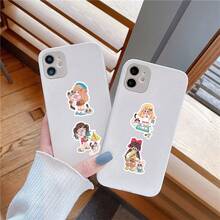 53pcs Cute Kawaii Girl Sticker Set, Cartoon Character Stickers Suitable For Laptop, Water Bottle, Phone, Scrapbooking DIY And More - Multicolor - View 7