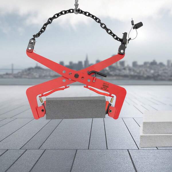 YUNRUX Pinças de meio-fio, pinças de elevação, pinças de movimentação, pinças de suporte de meio-fio para pedras 500 kg